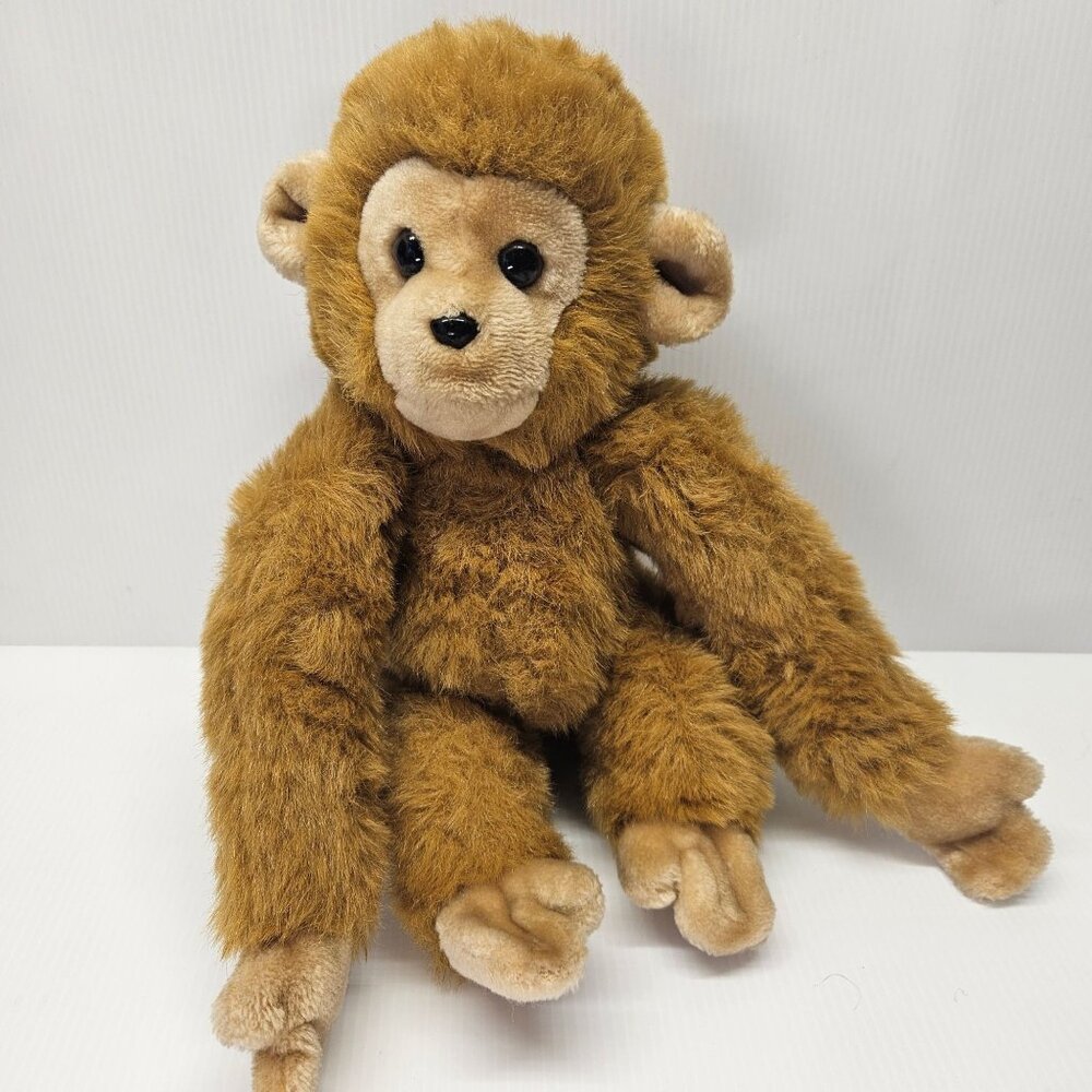 Vintage Gund Monk-kees Tan Light Brown Monkey Plush Stuffed Animal 1980